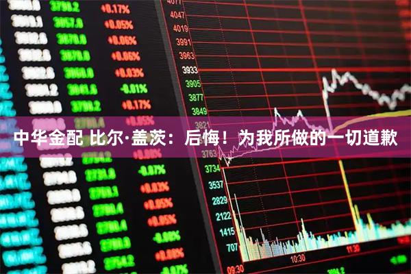 中华金配 比尔·盖茨：后悔！为我所做的一切道歉